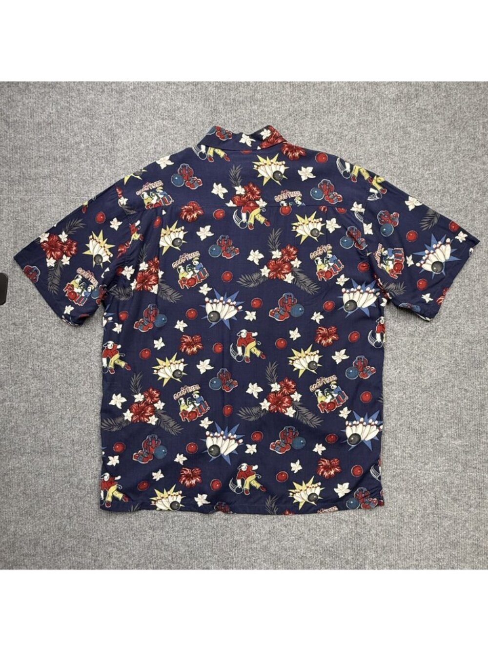 Big Dogs Tropical Dogs Bowling Novelty Hawaiian Camp Shirt Dadcore Mens L NWT - Picture 2 of 7